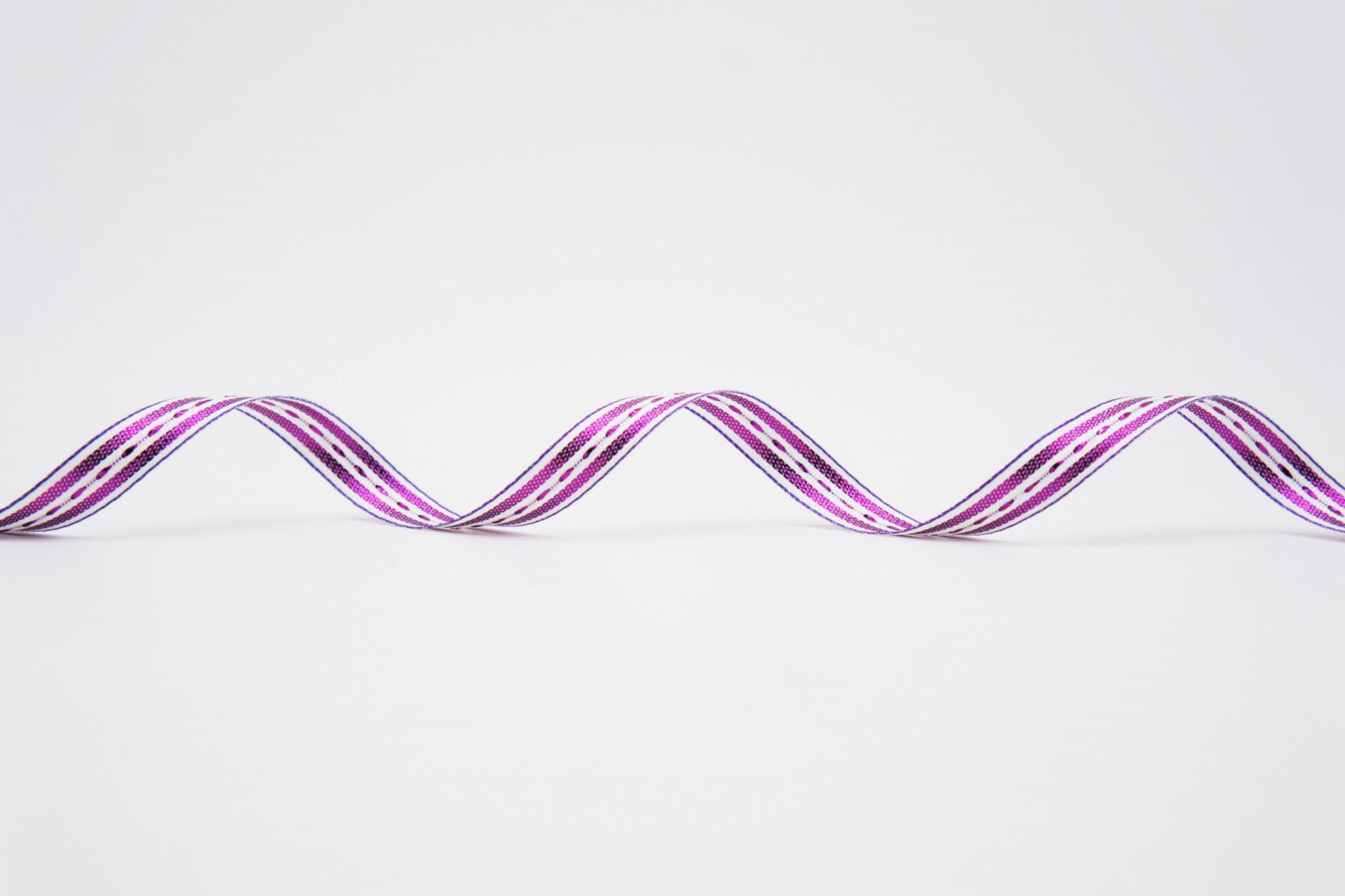 金屬條紋圖案編織織帶